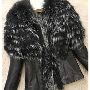 Gorgeous imitation leather jacket